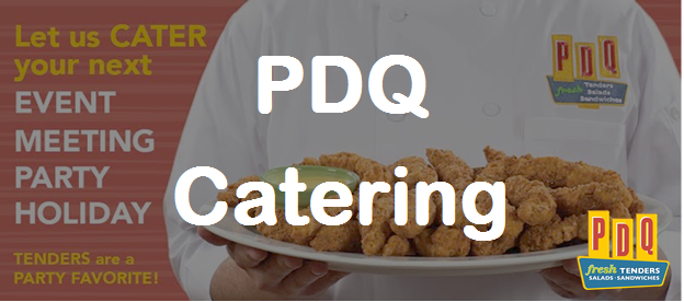 PDQ Catering Menu Prices